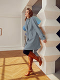 Double Button Raglan Sleeve Overcoat( clearance sale