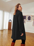 Double Button Raglan Sleeve Overcoat( clearance sale
