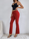 Drawstring Tie Back Flare Leg Pants( CLEARANCE SALE