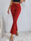 Drawstring Tie Back Flare Leg Pants( CLEARANCE SALE