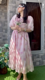 Parien Luxury Chiffon Floral Maxi Dress