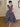 Silk Floral print Solid Ruched Bust Tie Shoulder Dress