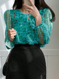 Parien Chiffon Floral Top(Clearance Sale)