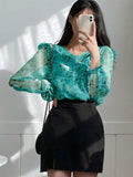 Parien Chiffon Floral Top(Clearance Sale)