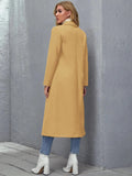 Goldenrod Yellow Single Button Overcoat (CLEARANCE SALE