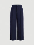 Navy Blue Straight Leg Pants( CLEARANCE SALE