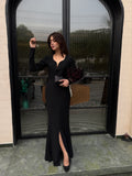 Sweetheart Neck Fishtail Hem Glitter Dress