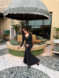 Sweetheart Neck Fishtail Hem Glitter Dress