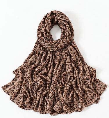Parien Silk leopard printed Headscarf