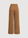 MOD Seam Front Wide Leg Corduroy Pants