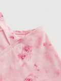 MOD Romantic Flower Printed Tie Shoulder Tank Top