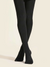 Minimalist Solid Plush Lined Faux Transparent Fleece Lined Tights