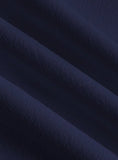 Navy High Waist Plicated Straight Leg Belted Dress Pants Without Belt