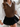 Parien Brown Solid Cable Knit Sweater Vest Without Blouse