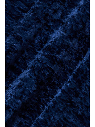 Parien Crushed Velvet Navy Top