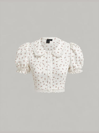 Parien Floral Cottagecore Top