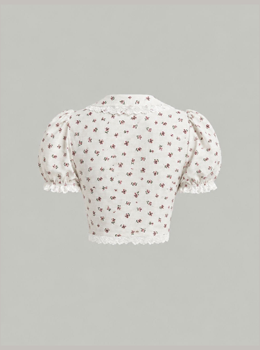 Parien Floral Cottagecore Top