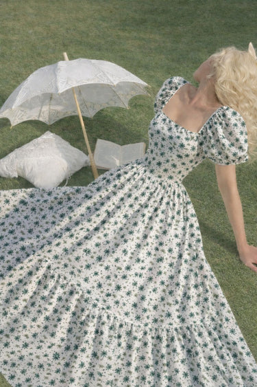 Parien Floral Print Bohemian Dress