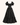 Parien Floral Puff‑Sleeve Laced Tie Neck Vintage‑Inspired Dress