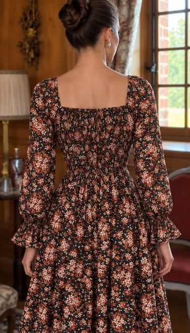 Parien Floral multicolor Chiffon Dress