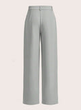 Parien Grey Straight Leg Pant