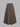Parien Brown High Waist Slim A-Line  Minimalist Midi Skirt