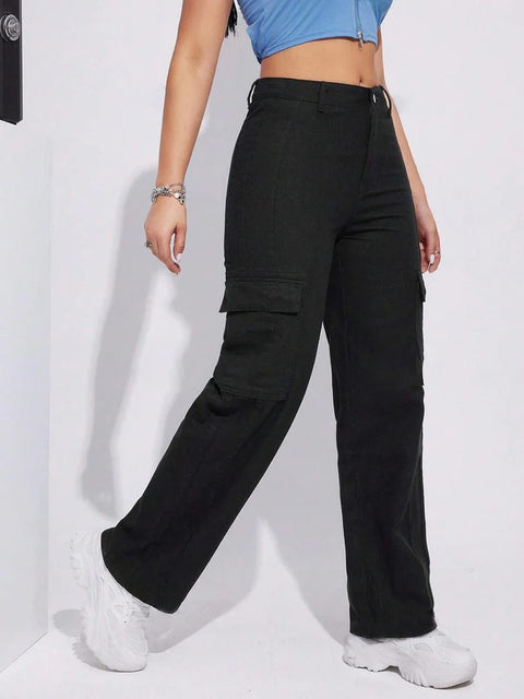 Parien Jeans With Big Pockets In Workwear Style
