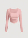 Parien Long Sleeves Slim Fit Knit Rib Top