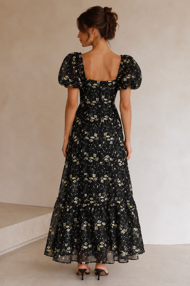 Parien Mesh Flared Dress(CLEARANCE SALE)