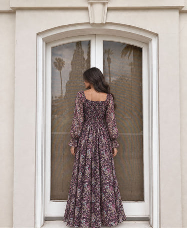 Parien Petal ditsy Chiffon Dress