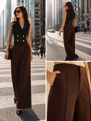 Parien Plain Extra Wide Leg Pants