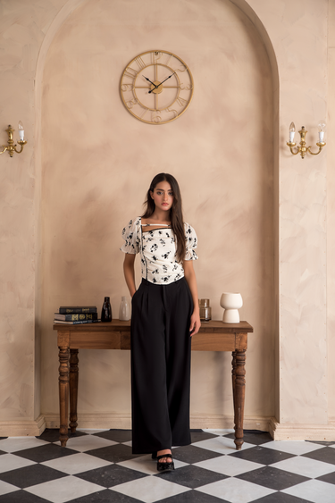 Parien Vintage Noir Top(CLEARANCE SALE)