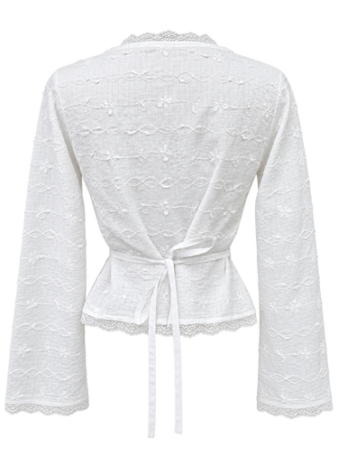Parien 3D Floral Embroidered Lace Top