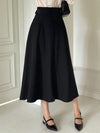 Parien Adjustable Waist Loose A-Line Skirt