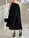 Parien Adjustable Waist Loose A-Line Skirt