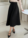 Parien Adjustable Waist Loose A-Line Skirt