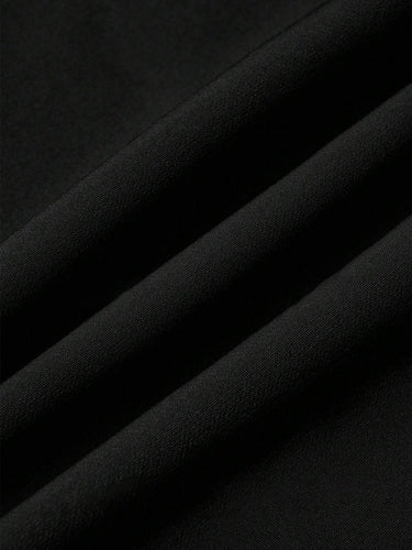 Parien Black High Waisted  without Belt Dress Pant