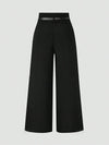 Parien Black High Waisted Belted Dress Pants