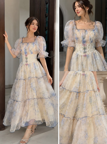 Parien Bluebell Azure Fairy Bloom Dress