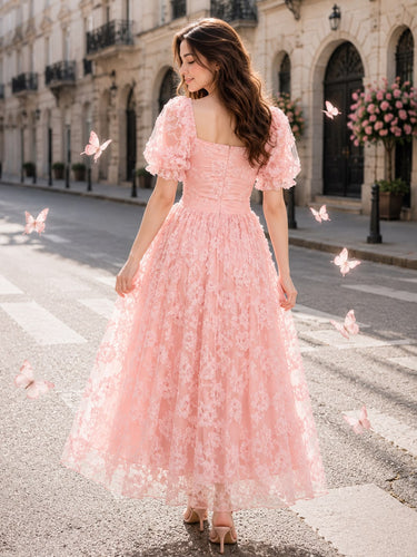 Parien Butterfly Blush Dress