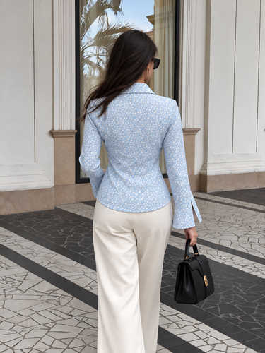 Parien Check Front Button Casual Long Sleeve Shirt
