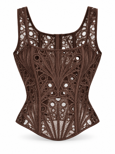 Parien Hollow Out Corset(No Padding )
