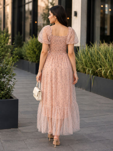 Parien Mid-Length Boho Tulle Dress