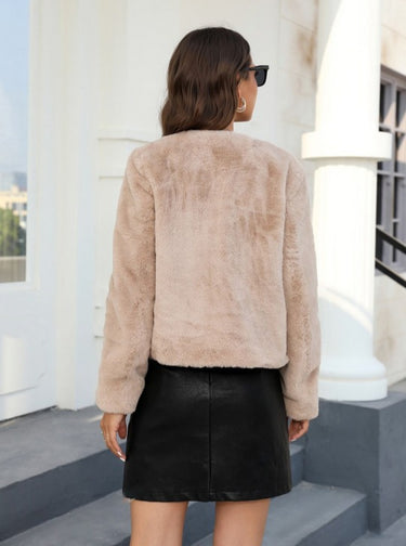 Parien Open Front Fuzzy Coat