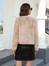 Parien Open Front Fuzzy Coat