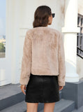 Parien Open Front Fuzzy Coat