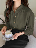 Parien Solid Button Front Shirt
