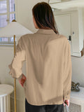 Parien Solid Button Front Shirt