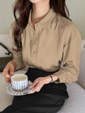 Parien Solid Button Front Shirt