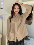 Parien Solid Button Front Shirt